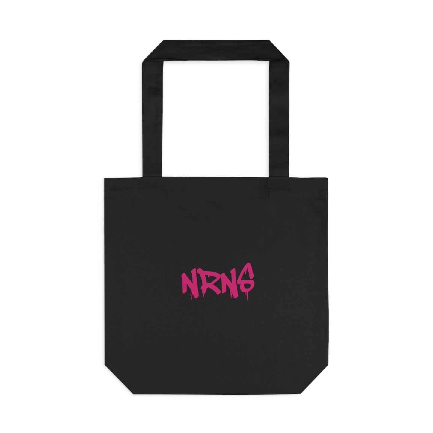 Stylish Black Cotton Tote Bag with NRNS Design - Perfect for Everyday Use and Gifts