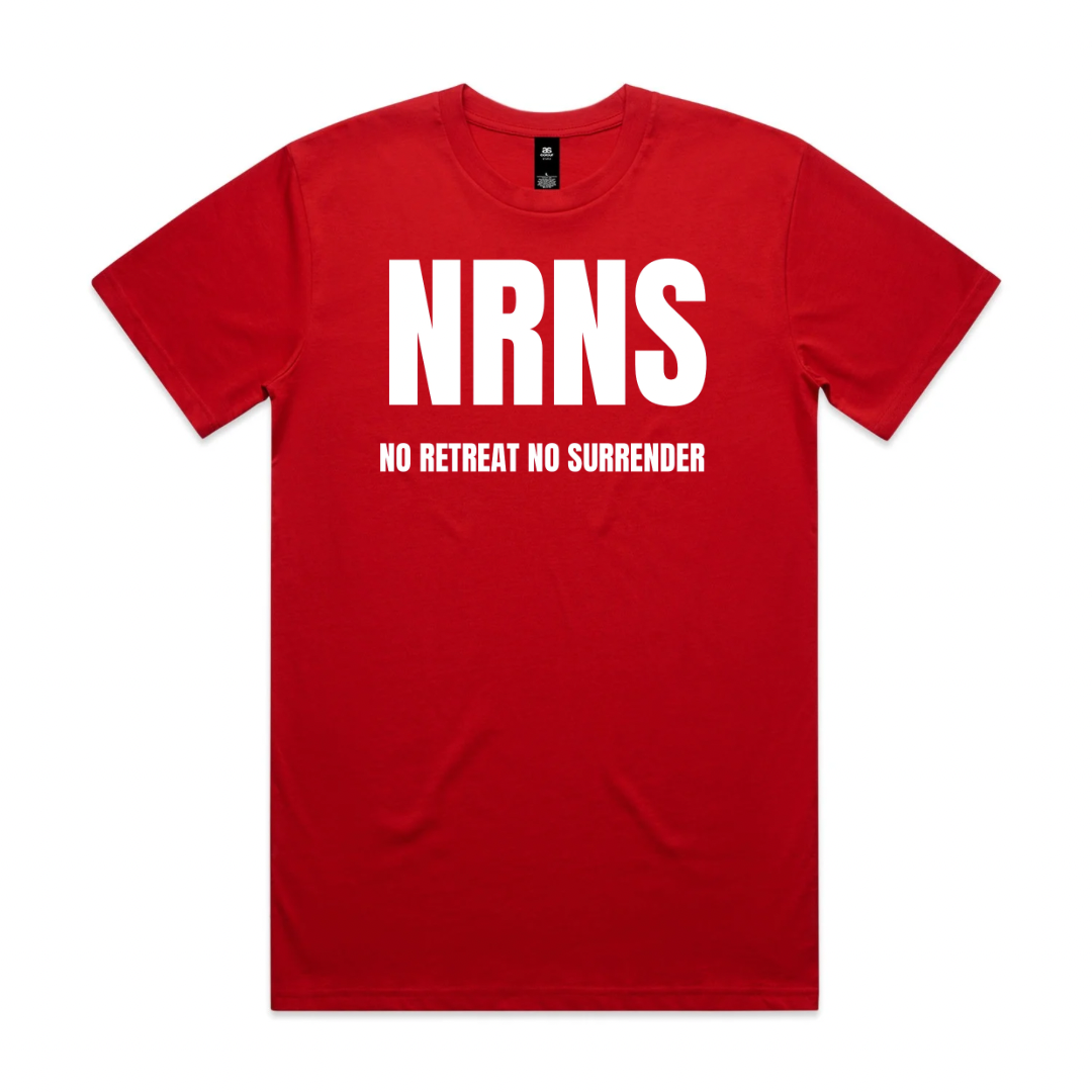 NRNS "No Retreat, No Surrender" Red Tee